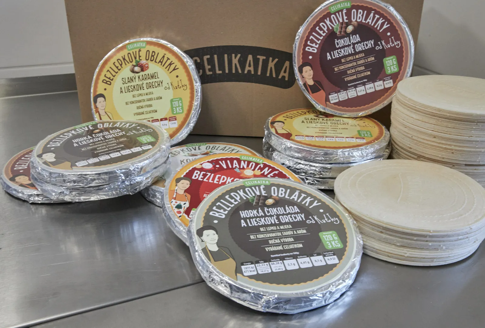 Hotové balenia oblátok CELIKATKA všetkých príchutí